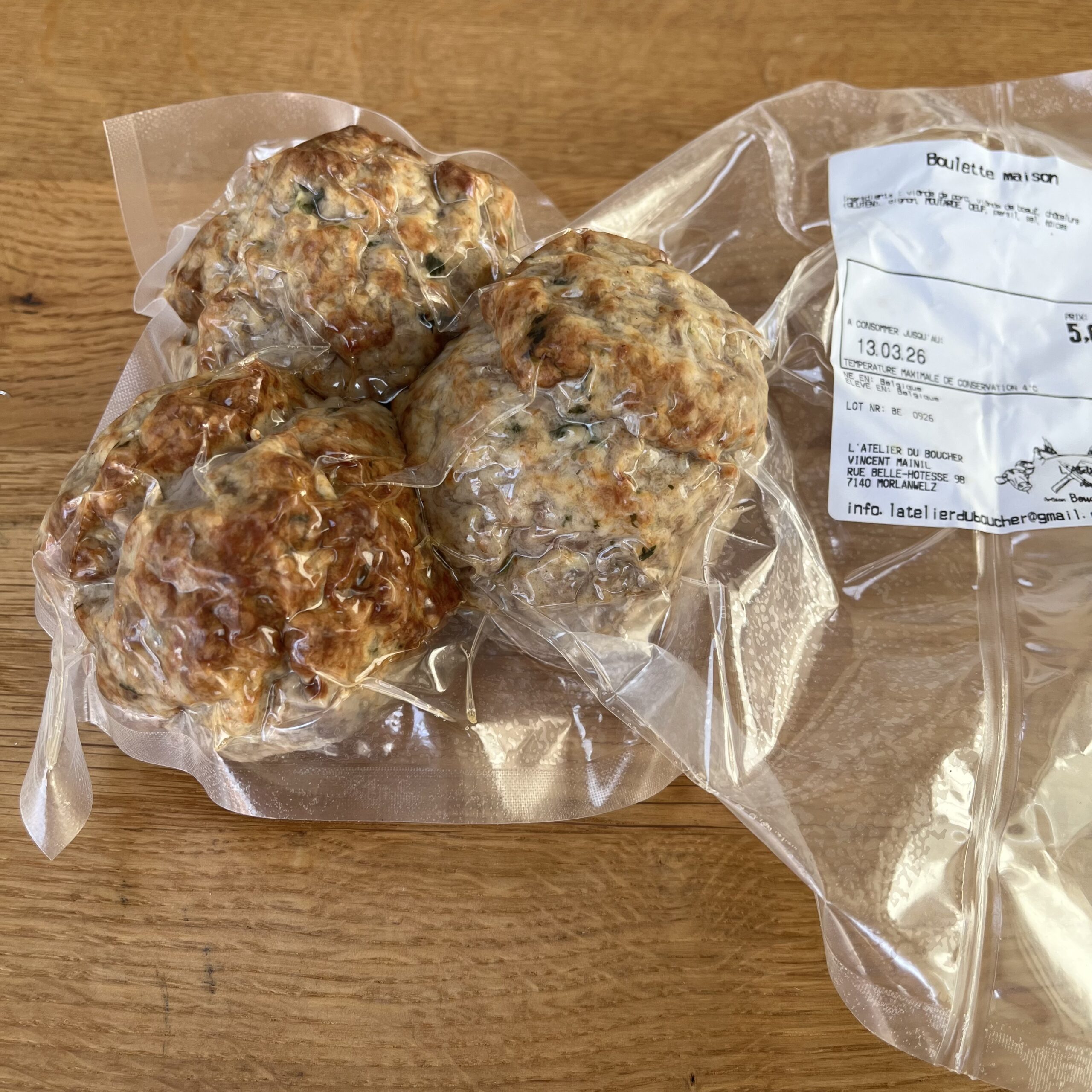 boulettes maison cuites
