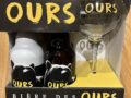 Coffret cadeau bière des ours 4x33 cl + verre